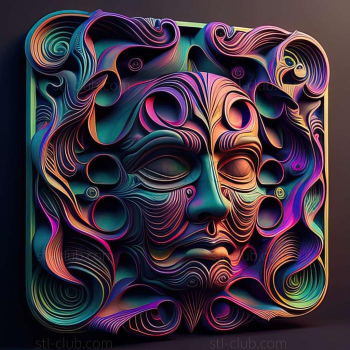 3D model psychedelic (STL)